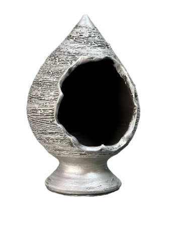 Кашпо V04 амфора леж.мини  20 см (джинс)